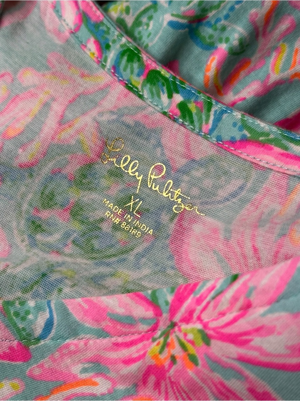 Lilly Pulitzer Women's KAWAI Flutter Sleeve Dress Surf Blue So Shellegant XL - Picture 4 of 9